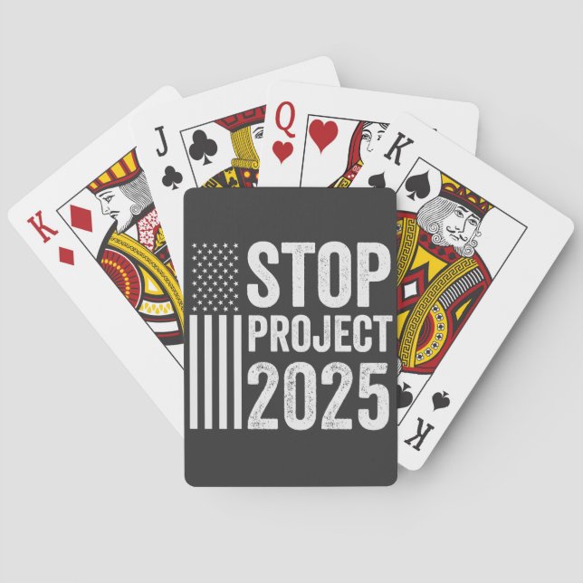 Baraja De Cartas Proyecto 2025 Trump Estados Unidos (Reverso)