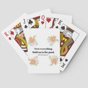 Baraja De Cartas Prueba todo 1 Verso de la Biblia Tesalónica