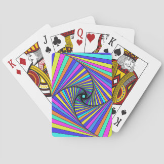 Baraja De Cartas Psychedelic Spiral Rainbow Playing Cards – Vibrant