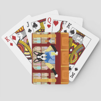 Baraja De Cartas Pub de la cerveza de Boston Terrier