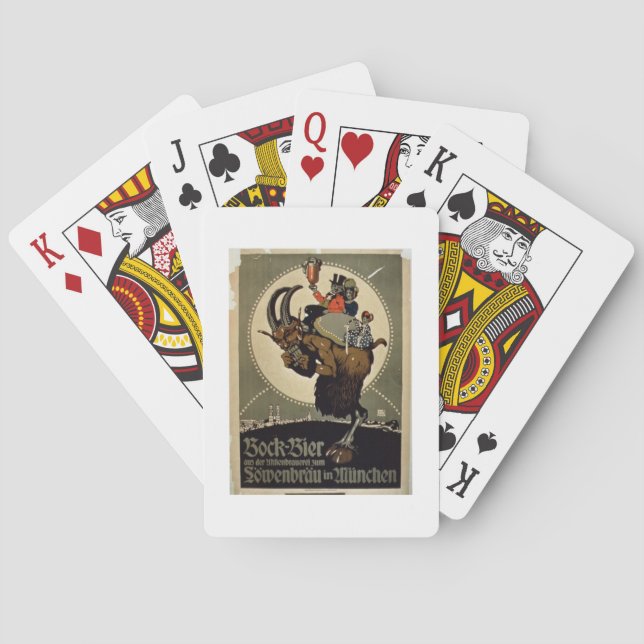 Baraja De Cartas Publicidad de 'cerveza de ganado de Lowenbrau Brew (Reverso)