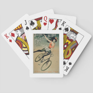 Baraja De Cartas Publicidad de poster "La Francaise de Societe",