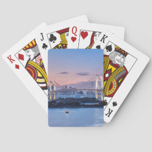 Baraja De Cartas Puente Arcoíris al anochecer