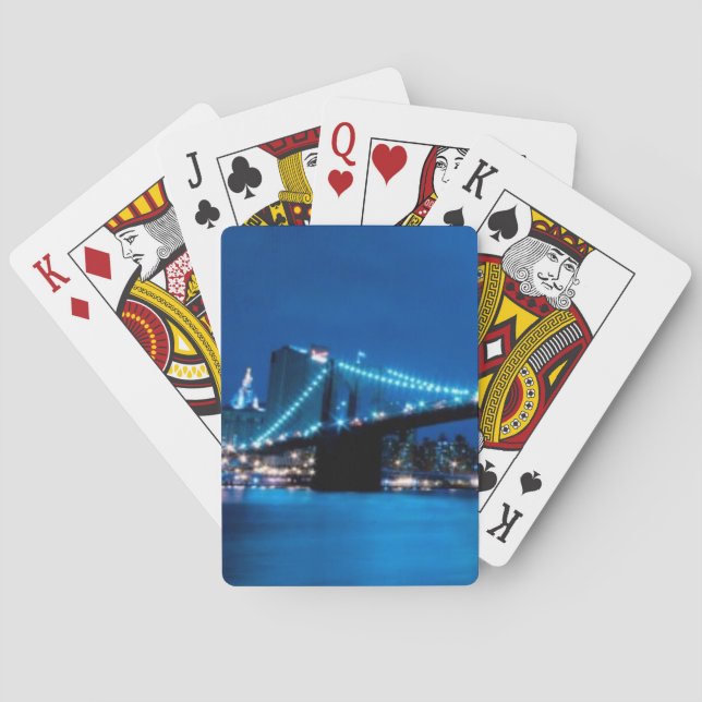 Baraja De Cartas Puente de Brooklyn, Nueva York (Reverso)