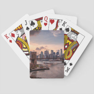 Baraja De Cartas Puente de Brooklyn y Lower Manhattan