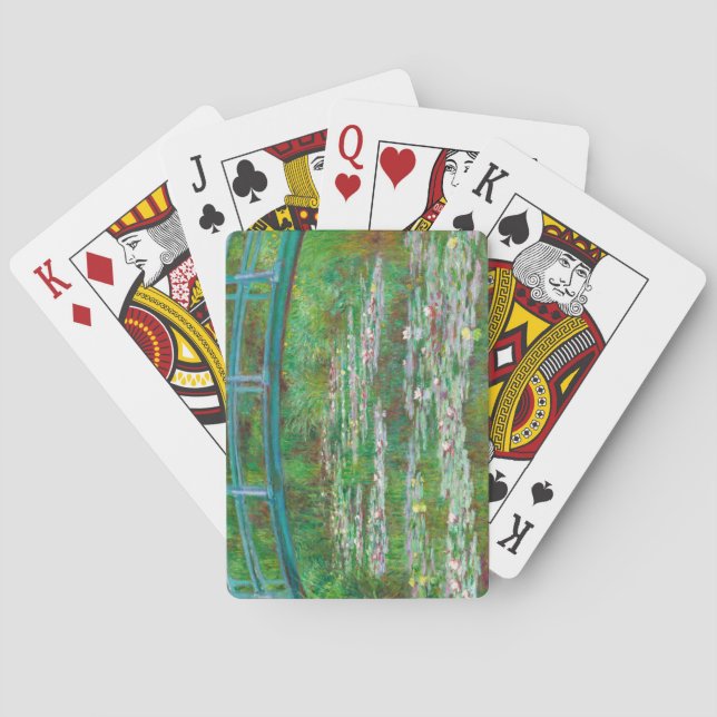 Baraja De Cartas Puente de fútbol japonés, 1899, por Claude Monet (Reverso)