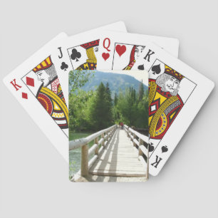 Baraja De Cartas Puente de madera en el parque nacional de Grand Te
