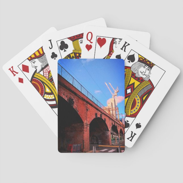 Baraja De Cartas Puente del tren de Manchester (Reverso)