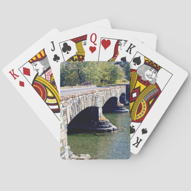 Baraja De Cartas Puente Dividir Creek (Reverso)