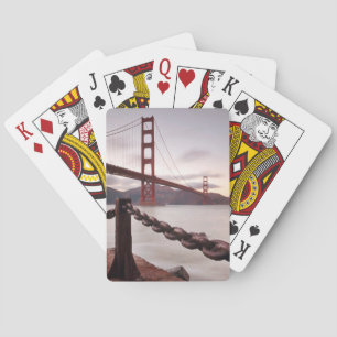 Baraja De Cartas Puente Golden Gate contra las montañas
