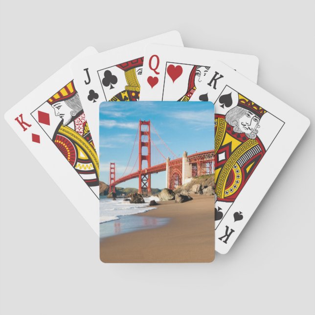 Baraja De Cartas Puente Golden Gate el | San Francisco (Reverso)
