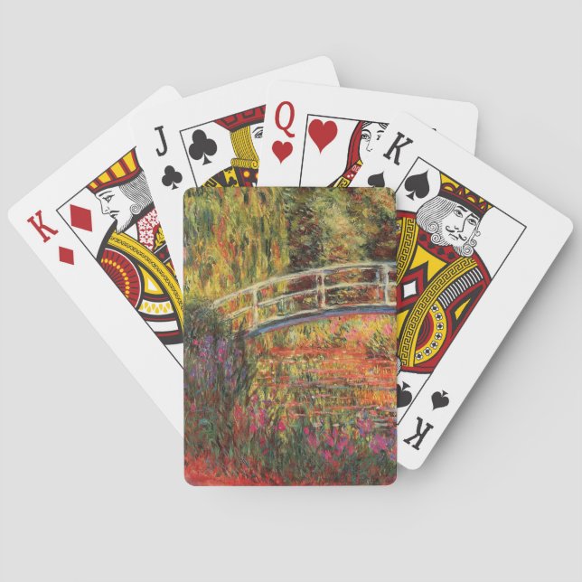 Baraja De Cartas Puente japonés | Claude Monet (Reverso)