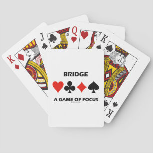 Baraja De Cartas Puente Un Juego De Foco Duplicar Humor De Puente