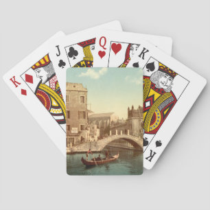 Baraja De Cartas Puente y canal, Venecia, Italia