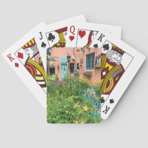 Baraja De Cartas Puerta Azul Taos Garden Nuevo México
