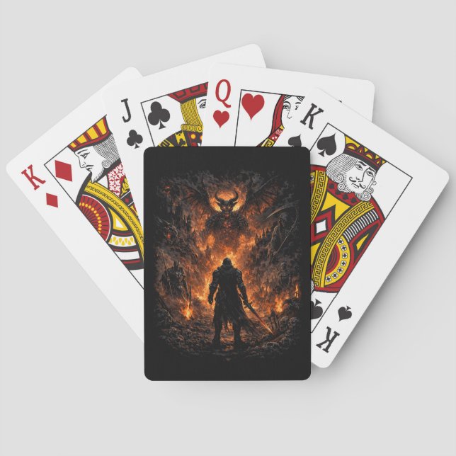 Baraja De Cartas Puerta del Infierno (Reverso)