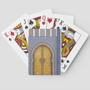 Baraja De Cartas Puertas Ornamentadas Del Palacio Del Rey