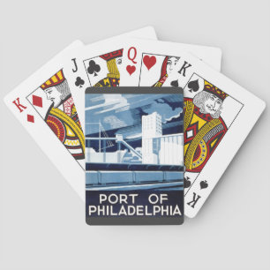 Baraja De Cartas Puerto de Filadelfia Pennsylvania WPA 1936