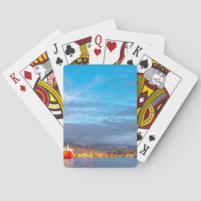 Baraja De Cartas puerto marítimo de Batumi (Reverso)