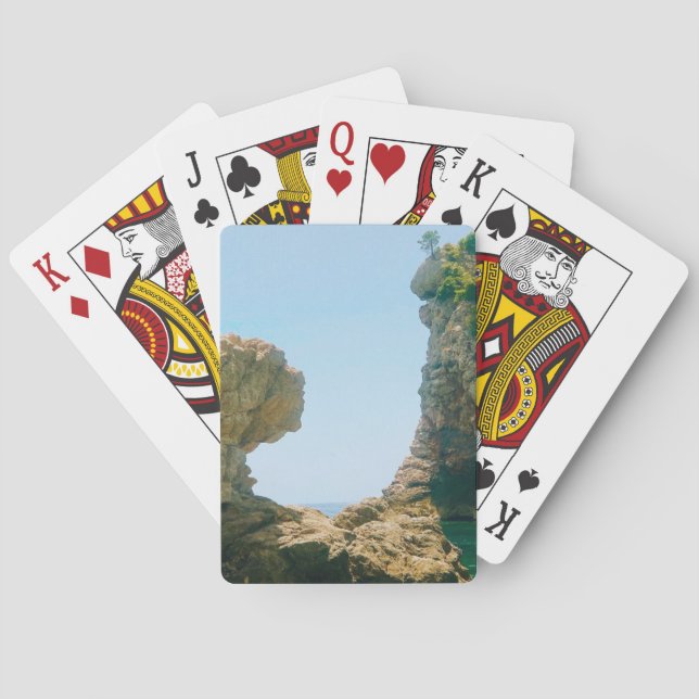 Baraja De Cartas Puerto occidental y muelle de Dubrovnik (Reverso)