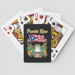 Baraja De Cartas Puerto Rico Coquí Frog Boricua Pride