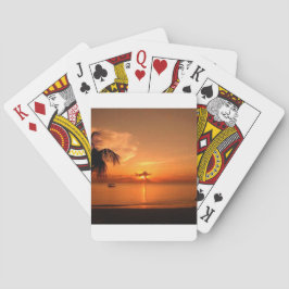 Baraja De Cartas Puesta de sol de verano