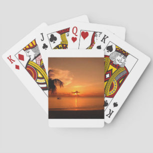 Baraja De Cartas Puesta de sol de verano