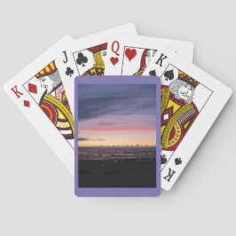 Baraja De Cartas Puesta de sol del lago Michigan