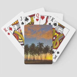 Baraja De Cartas Puesta de sol en el Parque Histórico Nacional Pu'u