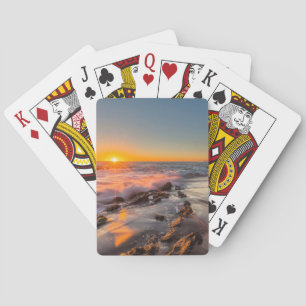 Baraja De Cartas Puesta de sol en Victoria Beach