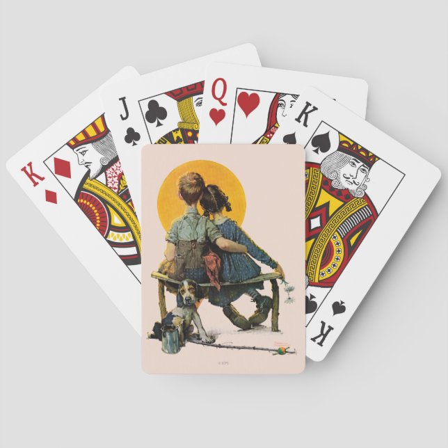 Baraja De Cartas Puesta del sol (Reverso)