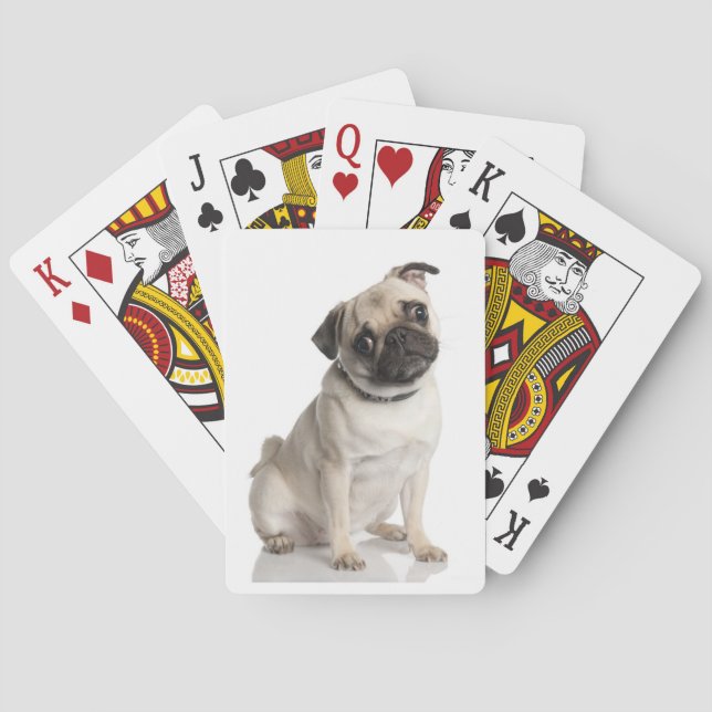 Baraja De Cartas Pug (Reverso)