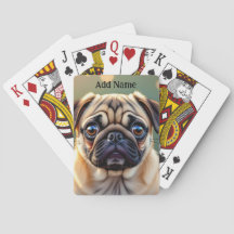 Pug Adorable de Cerca | Perro Lindo Personalizado