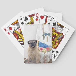 Baraja De Cartas Pug de superficie