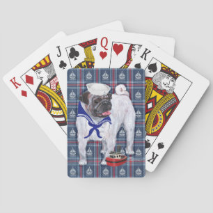 Baraja De Cartas Pug Marinero