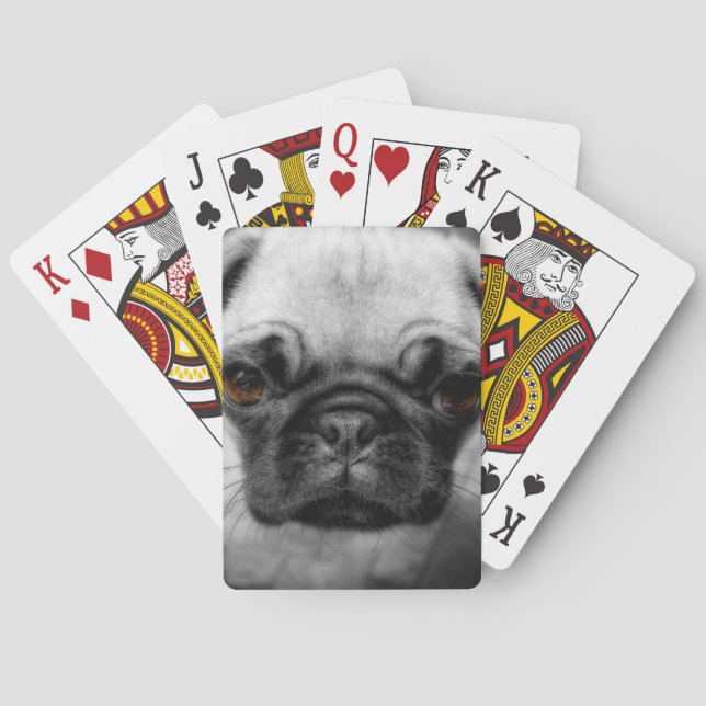 Baraja De Cartas Pug Pup (Reverso)