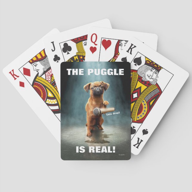 Baraja De Cartas Puggle Mic Drop (Reverso)