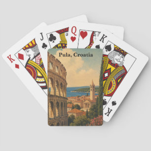 Baraja De Cartas Pula Vintage Croacia Istria Europa Viajes