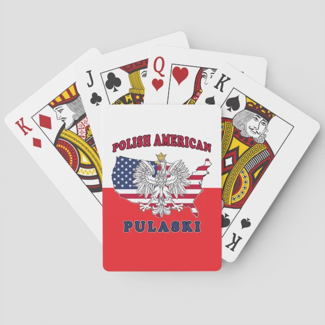 Baraja De Cartas Pulaski Wisconsin Polaco (Reverso)