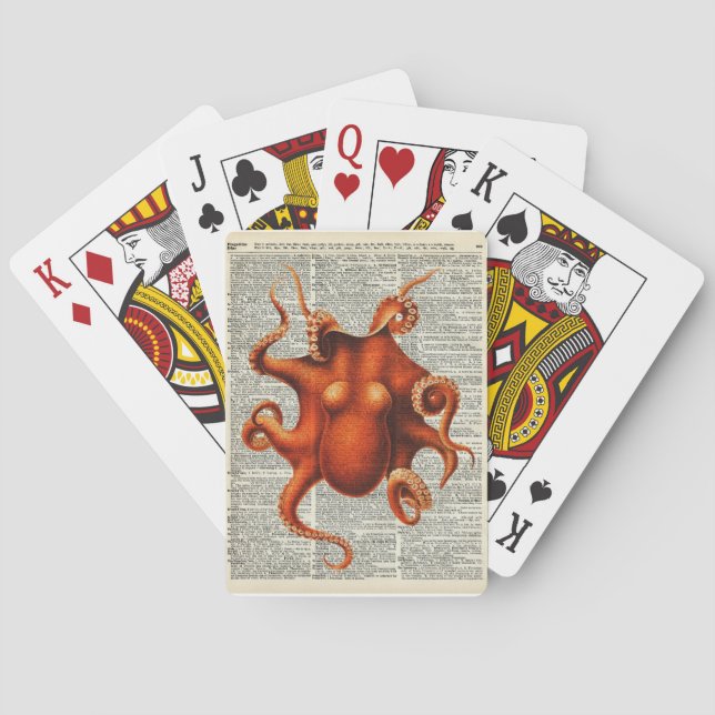 Baraja De Cartas Pulpo (Reverso)