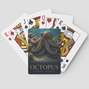 Baraja De Cartas Pulpo Arrecifes de Coral Fauna ANIMAL