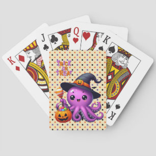 Baraja De Cartas Pulpo de Halloween 'Truco o trato' 