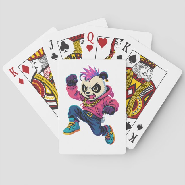 Baraja De Cartas Punk Panda Power (Reverso)