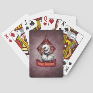 Baraja De Cartas Punk Swan: El rebelde de plumas.