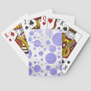 Baraja De Cartas Punto de Polka de Sol Púrpura