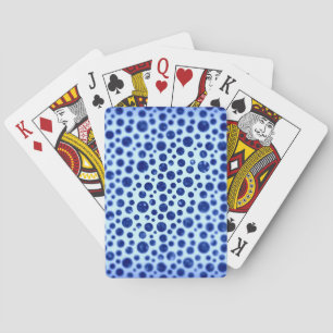 Baraja De Cartas Puntos Azules Borrosos