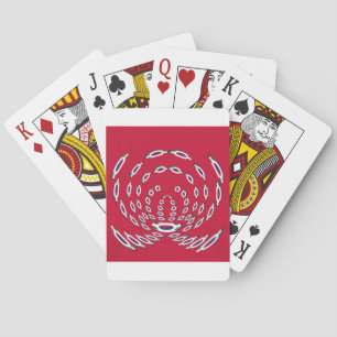 Baraja De Cartas Puntos de Polka con Bandera Surcoreana: Un giro fl
