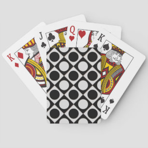 Baraja De Cartas Puntos y cuadrados / blanco negro + tus ideas