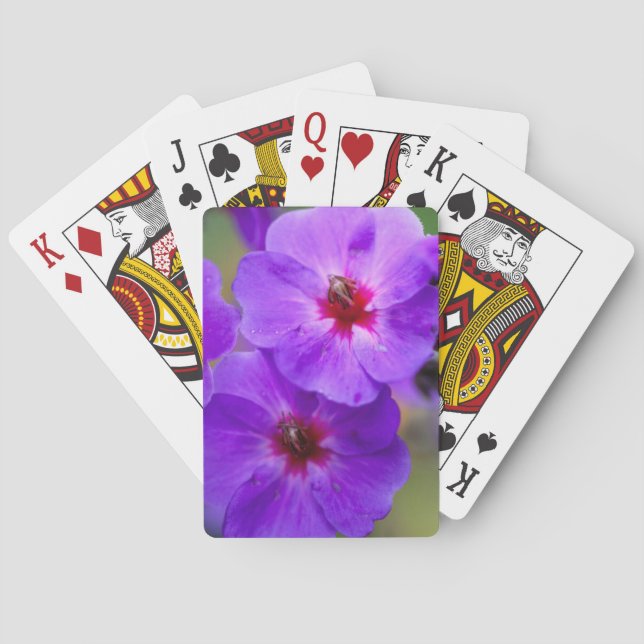 Baraja De Cartas Purple flower (Reverso)