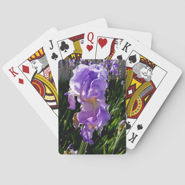 Baraja De Cartas Purple Flowers (Reverso)